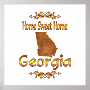 Poster Home Sweet Home Géorgie