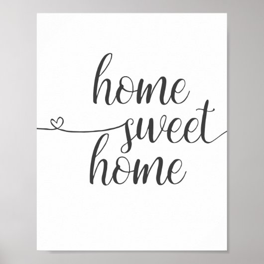 Poster Home Sweet Home, Home décor Imprimer (Devant)