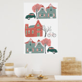 Poster Home Sweet Home Illustration (Cuisine)
