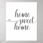 Poster Home Sweet Home Imprimer (Devant)