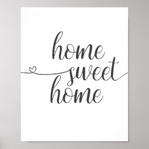 Poster Home Sweet Home Imprimer