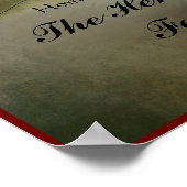 Poster Home Sweet Home Nom de famille Mur Imprimer (Coin)