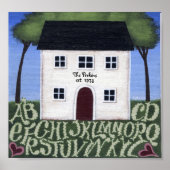 Poster Home Sweet Home Sampler (Devant)