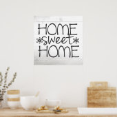 Poster Home Sweet Home Signet Mur Art (Cuisine)