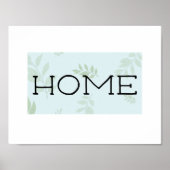 Poster Home, Typography Wall Art, Printable Art (Devant)