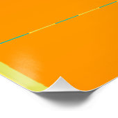 Poster HOME Yellow Aqua Stripe (Coin)