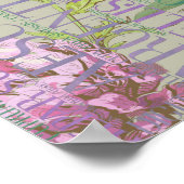 Poster Homéopathie - Art Word avec remèdes (Coin)