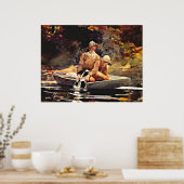 Poster Homer - Après la chasse (Cuisine)