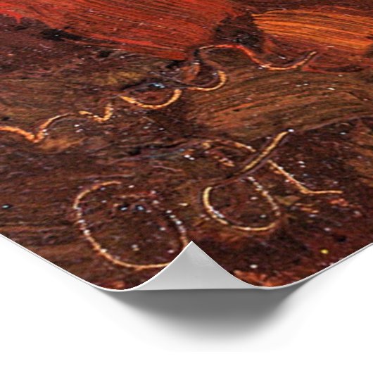 Poster Homer - arbres d'automne, (Coin)