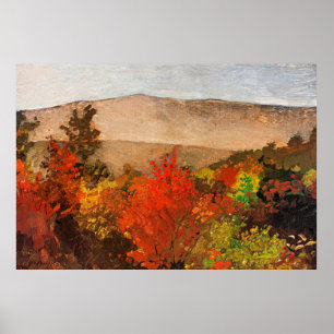 Poster Homer - arbres d'automne,