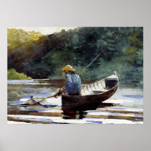 Poster Homer - Boy Fishing