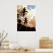 Poster Homer - Palm Trees, Bahamas (Cuisine)