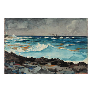 Poster Homer - Rive et Surf, Nassau