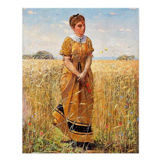 Poster Homer - Traversant le seigle (Devant)
