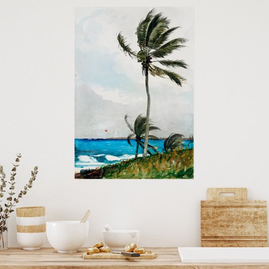 Poster Homer's Palm Tree, Nassau (Cuisine)