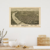 Poster Homestead Pennsylvania 1902 Antique Panoramic Map (Cuisine)