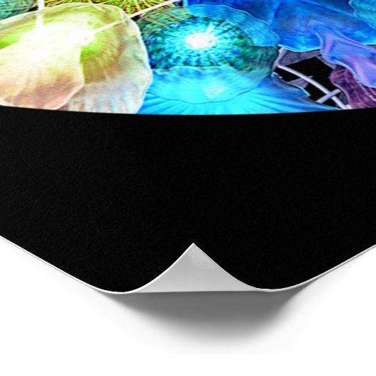 Poster "Hommage à Chihuly" Mandala Poster/ Imprimer (Coin)