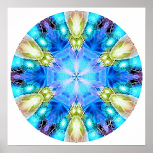 Poster "Hommage à Chihuly" Mandala Poster/ Imprimer