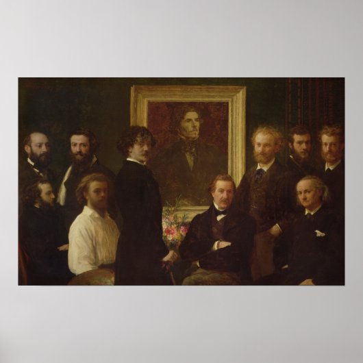 Poster Hommage à Delacroix, 1864 (Devant)