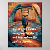 Poster Hommage à John Lewis sur le pont de Selma (Devant)