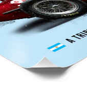 Poster Hommage à Juan Manuel Fangio Alfa 158 (Coin)