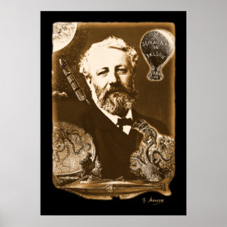 Poster Hommage à Jules Verne