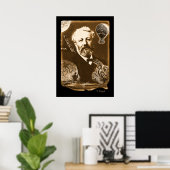 Poster Hommage à Jules Verne (Bureau à domicile)