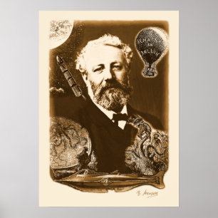 Poster Hommage à Jules Verne