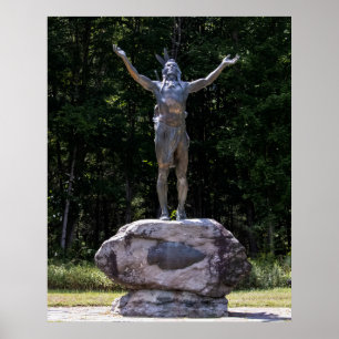 Poster Hommage à la statue du Lever du soleil