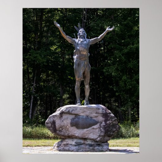 Poster Hommage à la statue du Lever du soleil (Devant)