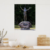 Poster Hommage à la statue du Lever du soleil (Cuisine)