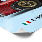 Poster Hommage à Lorenzo Bandini Ferrari 330P3 (Coin)