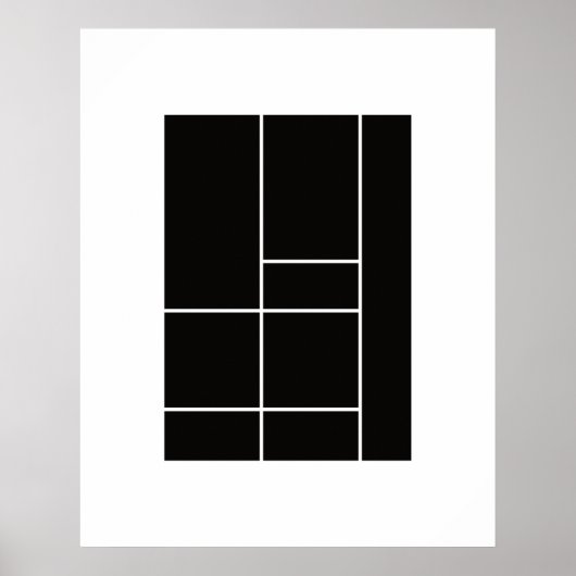 Poster Hommage à Mondrian 1.1 (Devant)