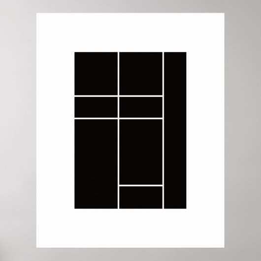 Poster Hommage à Mondrian 1.2 (Devant)