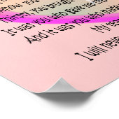 Poster Hommage à une infirmière pédiatrique Poème en toil (Coin)