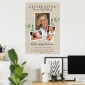 Poster Hommage aux funérailles de 2ftx3ft Eucalyptus (Bureau à domicile)