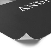 Poster Hommage de photo personnalisé en souvenir (Coin)