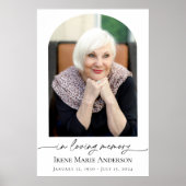 Poster Hommage photo commémoratif ou funéraire dans nos c (Devant)