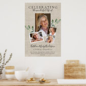 Poster Hommage photo de 2ftx3ft Eucalyptus Mémorial Funér (Cuisine)