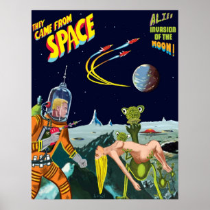 Poster Hommage Retro Science Fiction