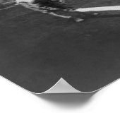 Poster Homme à cheval Zebra Saut de clôture Photographie (Coin)