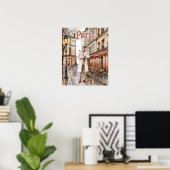 Poster Homme à Paris (Bureau à domicile)