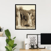 Poster Homme à Spearfish Falls Black Hills SD 1889 (Bureau à domicile)