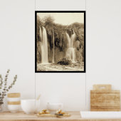 Poster Homme à Spearfish Falls Black Hills SD 1889 (Cuisine)