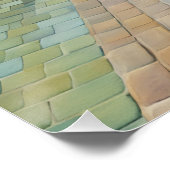 Poster Homme À Vélo À Travers La Route Méditerranéenne (Coin)