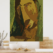 Poster Homme Abstrait, ajouter du texte (Cuisine)