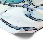 Poster Homme Abstrait sur le téléphone portable, modifier (Coin)