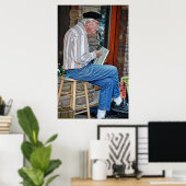 Poster Homme Accordien (Bureau à domicile)