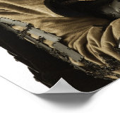 Poster Homme asiatique portant une armure de samouraï (Coin)