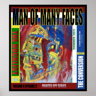 Poster Homme aux multiples visages